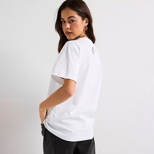 T-shirt pour femmes en coton 100% à manches courtes, design moderne, écologique, de haute qualité, en gros, personnalisé, pour l'été, séchage rapide - Product Image 4