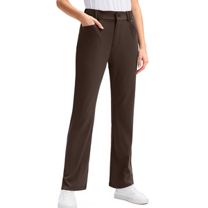 Professional Wear Golf Pant Comfort Stretch Lightweight Anti Wrinkle <b>Elastic</b> <b>Waistband</b> Modern Women Golf Pants - Product Image 1