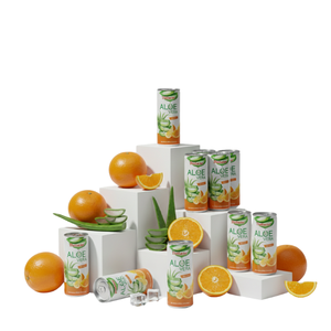 Bebida de Puré de Aloe Vera de 330 ml con Sabor a Naranja, Producto Premium, Mejor Precio para Venta al por Mayor, Fábrica de Vietnam, OEM, ODM, Muestra Gratuita - Product Image 3