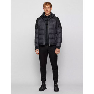 Men's Casual Thick Puffer <b>Jacket</b> Hooded Collar <b>Waterproof</b> Breathable Quick Dry Full Zipper <b>Winter</b> Plus Size Long Sleeves 100% - Product Image 2