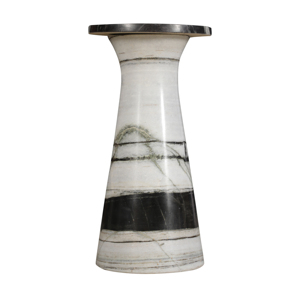 Table d'appoint en marbre naturel, piédestal moderne fait à la main, tabouret d'appoint, mobilier de luxe pour le salon et la décoration de la chambre à coucher - Product Image 1