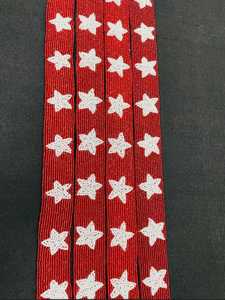 Correa de cuentas de algodón especial de Navidad Base roja con diseño de estrella blanca para teléfono móvil - Product Image 5