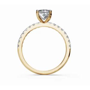 Bague de luxe en diamant de laboratoire Last Princess avec accents radiants 0,581 ct Or 9 carats 14 carats 18 carats Fournisseur OEM en gros - Product Image 4
