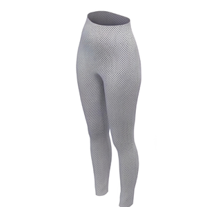 <b>Leggings</b> Pockets High Waist Yoga Gym Running Workout Mesh Seamless Compression <b>Flare</b> Maternity Phone Zipper Side Pockets Sport - Product Image 3
