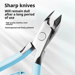 Cortaúñas Profesional, Tijeras de Acero Inoxidable, Removedor de Piel Muerta, Alicates de Pedicura con Punta de Águila, Herramienta de Manicura para el Cuidado de las Manos - Product Image 2