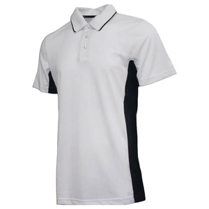 Polo de sport pour arbitre avec bordure marine et blanche, panneau latéral en maille, fabriqué par HS 2026 - Product Image 2