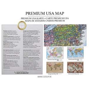 Puzzle personnalisé de 1000 pièces USA, jouet éducatif en papier A4 avec impression de logo, style MAPS in MINUTES, mini puzzle - Product Image 2