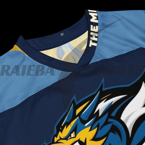 Tenues de hockey sur glace 100 % polyester respirantes et anti-humidité de qualité supérieure, personnalisables en gros pour usines, avec design sur mesure - Product Image 5