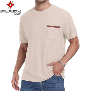 T-shirt personnalisé élégant à manches courtes pour hommes, léger, respirant, confortable, décontracté, tenue d'été, utilisation sportive - Product Image 1