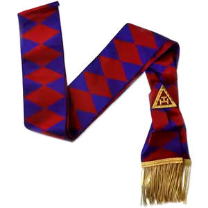 2025 Royal Arch Principals Sash Insignia de cuero bordada Tipo cosido - Product Image 1