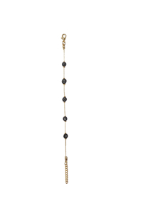 Bracelet en acier inoxydable plaqué pierres de zircon imitation perle DAFNI BIG PAZAR - Cadeau tendance - Product Image 2