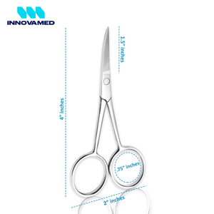 Tijeras para Cutículas Curvas de Acero Inoxidable de la Más Alta Calidad, Herramienta de Manicura y Pedicura para el Cuidado de las Uñas, Innovamed - Product Image 2