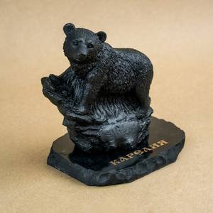 Figura de oso de shungita de Karelia - Product Image 3