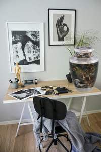 Venta caliente Urnas de cremación Urna de metal de latón hecha a mano personalizada para cenizas humanas Suministros funerarios Urna de cremación de metal - Product Image 3