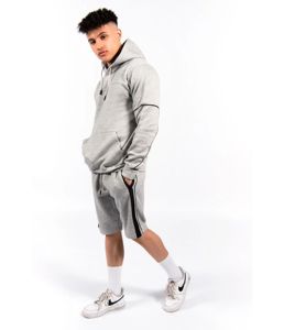 Nueva Llegada Hombres Sudadera con capucha Casual Color sólido Algodón Fleece térmica Sudadera con capucha Conjuntos Marca de moda de punto Deportes Moda Sudadera con capucha Conjunto - Product Image 3