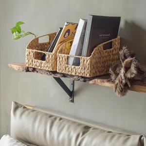 Panier en jacinthe d'eau tissé à la main avec poignées, boîte de rangement artisanale, écologique, décoration naturelle pour la maison et la maison, vente en gros du Vietnam - Product Image 5