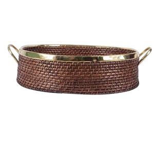 Haute qualité Style Unique personnaliser taille à la main hôtel Restaurant mariage table stockage des aliments panier de fruits maison - Product Image 1