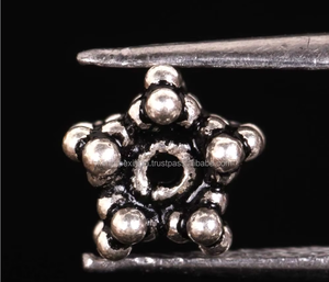 Unique 925 <b>Solid</b> Sterling <b>Silver</b> DIY Jewelry Accessories Designer Star Beads For <b>Bracelet</b> Earrings Premium Metal Jewelry Makings - Product Image 3