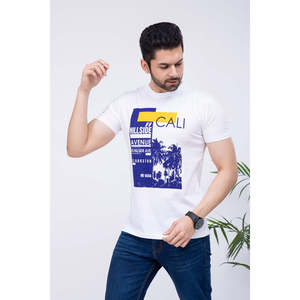 T-shirt à manches courtes en jersey 100% coton 230g, coupe ample, impression sur le devant, OEM ODM, logo personnalisé, marque privée, vente en gros - Product Image 1