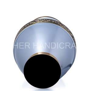 Artisanat indien Style américain 220 LBS capacité adulte crémation urne en laiton bois métal animaux de compagnie en gros fournitures funéraires pour - Product Image 3