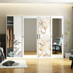 Armario almirah moderno de acero inoxidable para dormitorio - Product Image 6