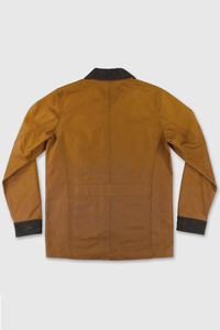 Veste de travail en toile Stonewash Zipper Zip up Patch de broderie personnalisé recadrée lavée Vintage Applique veste à capuche pour homme - Product Image 5