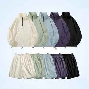 Ensemble d'été court Style unique Vestes coupe-vent et shorts pour hommes Short coupe-vent personnalisé Ensembles de survêtements - Product Image 6