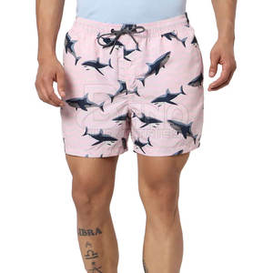 Shorts de plage respirants à séchage rapide pour hommes, style urbain, motif uni, taille mi-haute avec cordon de serrage – Nouvelle Arrivée en Promotion - Product Image 2