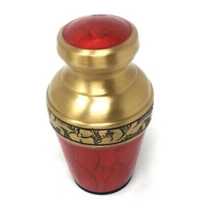 Venta al por mayor de urnas de cremación de recuerdo de latón clásico, precios bajos, artesanías de latón, urnas de recuerdo para funeraria - Product Image 4