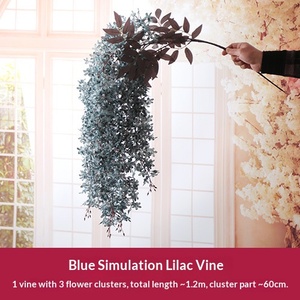 Venta al por Mayor Transfronteriza de Guirnalda de Lirios Artificiales Ecológicos de 120 cm para Decoración de Interiores en Bodas, Hoteles, Navidad y Año Nuevo - Product Image 5