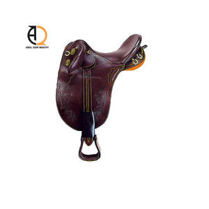 Selle en cuir faite à la main pour l'équitation |   Selle de course pour l'équitation, selle western faite à la main, ensemble en vrac - Product Image 4