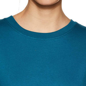 Sudadera informal lisa estampada para mujer, de invierno, tejida, 100% algodón, oversize, ecológica, de manga larga y cuello redondo. - Product Image 4