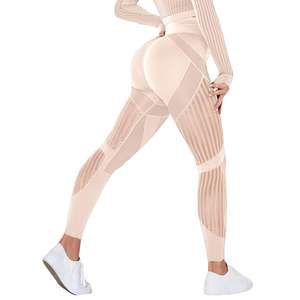 Legging de sport décontracté pour femme 2022, qualité supérieure, 100% coton tricoté, respirant, taille haute, personnalisable ODM - Product Image 5