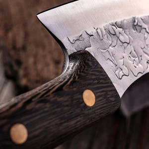 Cuchillo de carnicero de cocina para deshuesar al aire libre con estilo de calidad superior hecho a mano con funda de cuero y mango de madera - Product Image 5