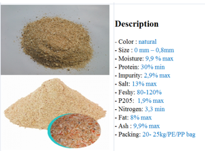 Source naturelle de poudre de protéine/coquille de crevette pour Aquafeed - Product Image 6