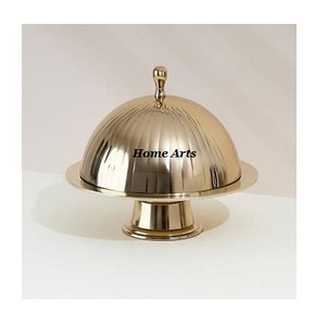 Fantastic Design Triangle Shape Chocolates Server With Powder Coated Cover Highest Quality <b>Cake</b> Platter With <b>Dome</b> - Product Image 5