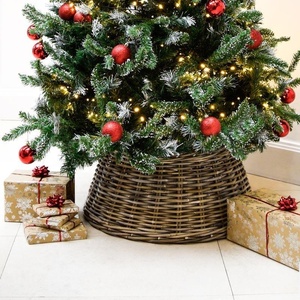 Collar de Árbol de Navidad de Ratán Natural Tejido a Mano, Estilo Tradicional, Decoración Navideña para el Hogar, Venta al por Mayor desde Vietnam - Product Image 4