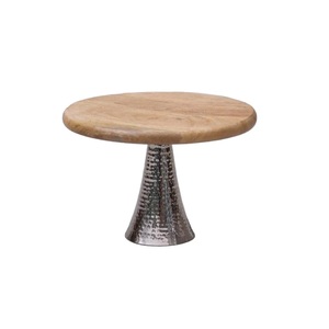 Demande énorme sur le support de gâteau en bois d'acacia de couleur de finition en bois naturel de haute qualité/support de gâteau sculpté à la main en bois - Product Image 2