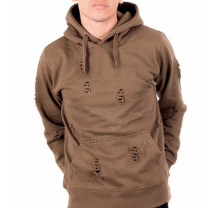 Sudaderas con capucha desgastadas para hombre hechas en Pakistán, nuevo diseño, ropa de invierno informal, patrón sólido, con capucha, poliéster/algodón, teñido liso - Product Image 3