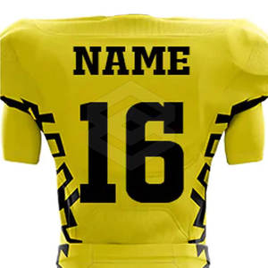 Uniforme de football américain pour adultes, manches courtes d'été, respirant, couleur personnalisée, 100% polyester, dernier design - Product Image 4