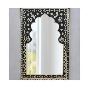 Customized Size Shape Attractive Design Wooden Mirror <b>Frame</b> with Moth of Pearl Work Good Price Wall Usage Pattern Mirror <b>Frame</b> - Product Image 4
