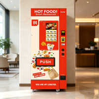 Distributeur automatique de repas chauds TCN – Kiosque commercial intelligent à chauffage rapide en 60 secondes pour pizzas, ramen et boîtes repas pour gares