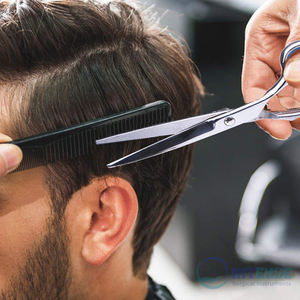 Kit de coupe de cheveux professionnel Ciseaux et ciseaux amincissants Ensemble de coupe de cheveux de salon de coiffure pour hommes et femmes avec logo personnalisé OEM - Product Image 6
