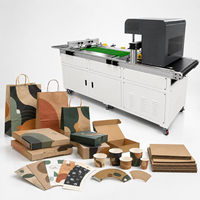Impresora de Bolsas de Papel Kraft de Una Sola Pasada, Impresión Automática por Inyección de Tinta, Máquina de Color CMYK para Bolsas de Embalaje