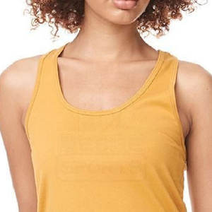 Débardeur d'entraînement pour femme de qualité supérieure - Léger, sans manches, écologique, respirant, séchage rapide, logo personnalisable sur le devant - Product Image 4