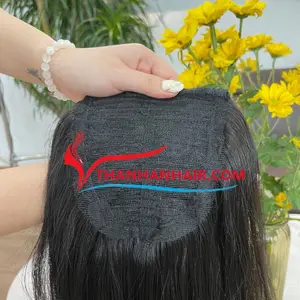 HIGH QUALITY and luxury Pony Tail Human Hair Extensions 100% Vietnamese Human Virgin black color Hair lace pony