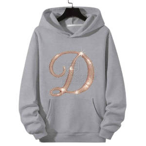 New Design Men's 100% Cotton Eco-Friendly Breathable Winter <b>Rhinestone</b> <b>Hoodies</b> Made in Pakistan - Product Image 1