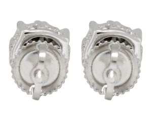 Boucles d'oreilles à la mode avec diamant cultivé en laboratoire et or 10 carats style unique bijoux glacés pour les styles streetwear - Product Image 4