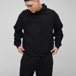 500 Gsm hommes haute qualité coton épais lourd français éponge pull à capuche personnalisé goutte épaule polaire surdimensionné à capuche - Product Image 1