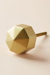 Boutons et poignées d'armoire en laiton de forme octogonale finie noire Accessoires de meubles de quincaillerie à bois - Product Image 2